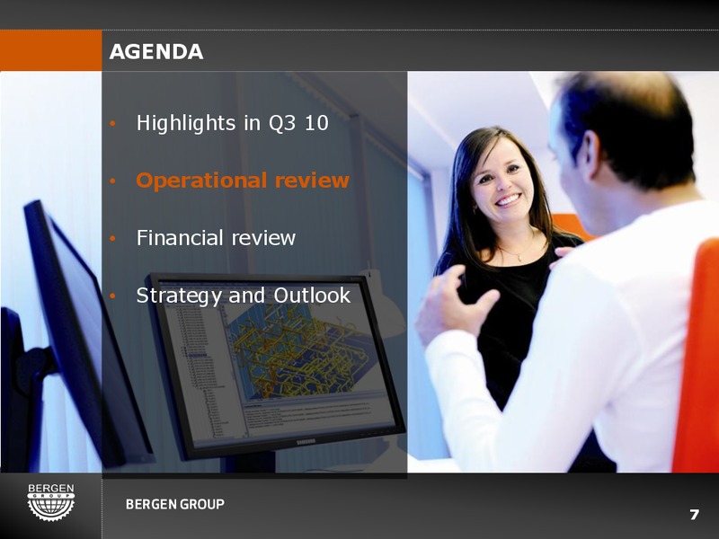 Q3 2010 INVESTOR PRESENTATION – Bergen Group – slide 6