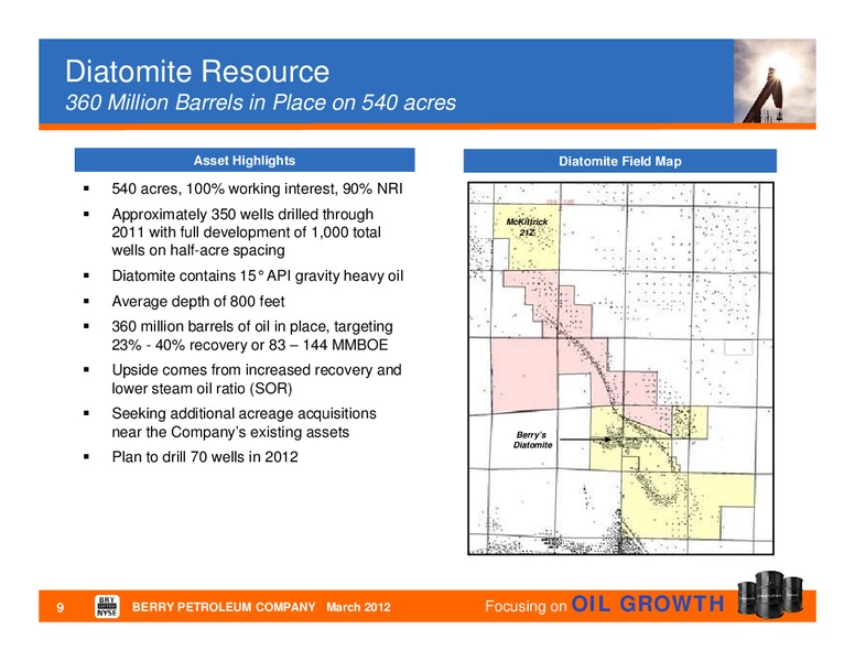 Company Update – Berry Petroleum Company – slide 8