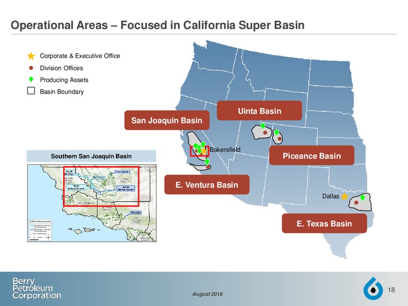 August 2018 Investor Presentation – Berry Petroleum Corp. – slide 17