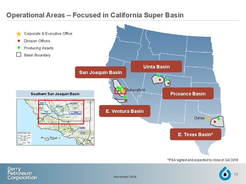 November 2018 Investor Presentation – Berry Petroleum Corp. – slide 17