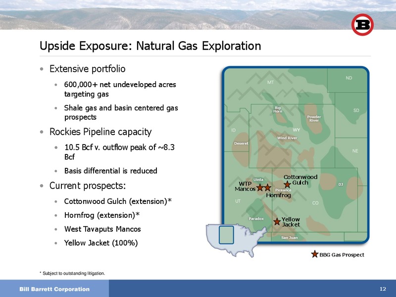 The Pritchard Capital Partners 9th Annual Energize Conference 2012 – Bill Barrett Corp. – slide 11