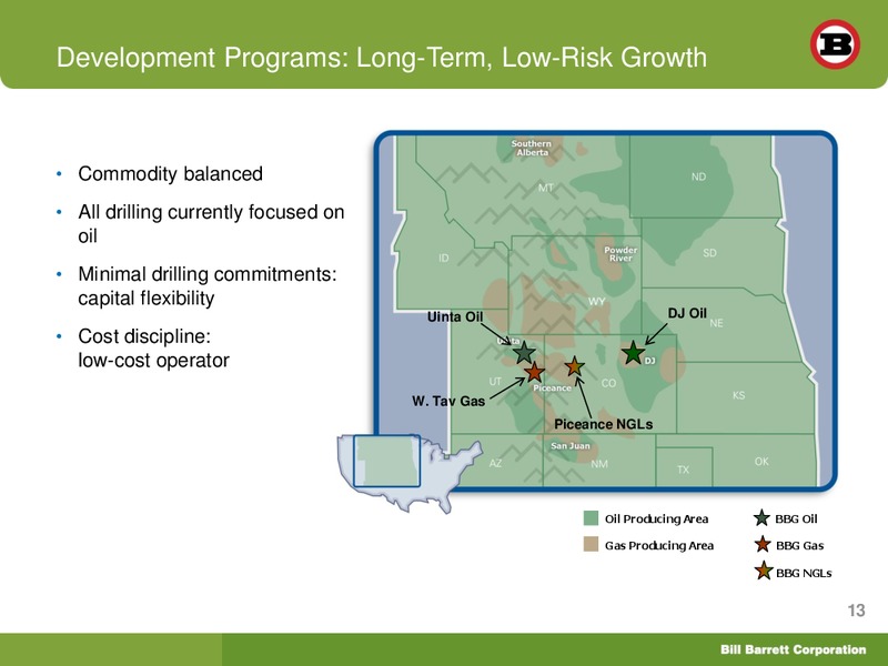 Goldman Sachs Global Energy Conference 2013 – Bill Barrett Corp. – slide 12