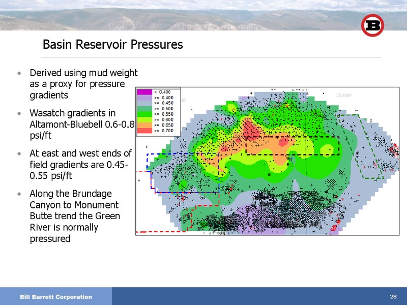 JANUARY 2012 INVESTOR DAY – Bill Barrett Corp. – slide 27
