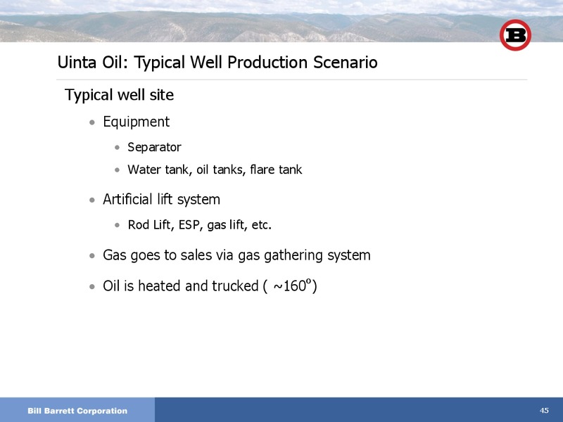 JANUARY 2012 INVESTOR DAY – Bill Barrett Corp. – slide 44