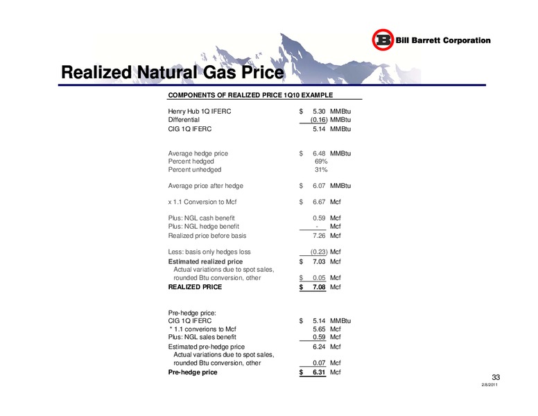 Credit Suisse Group Energy Summit – Bill Barrett Corp. – slide 32