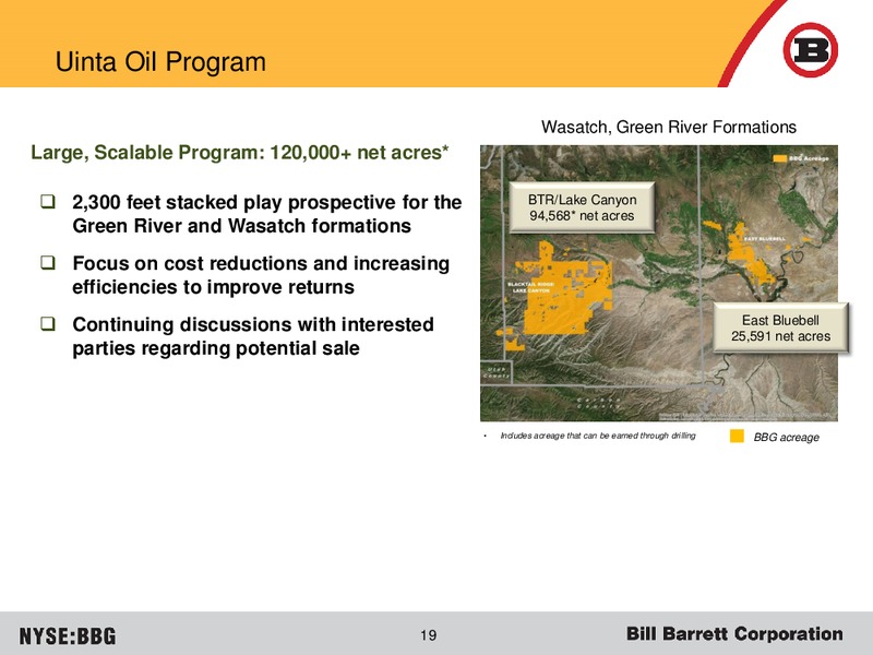 March 2016 Investor Presentation – Bill Barrett Corp. – slide 16