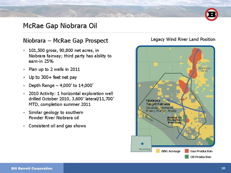 Howard Weil 39th Annual Energy Conference – Bill Barrett Corp. – slide 27