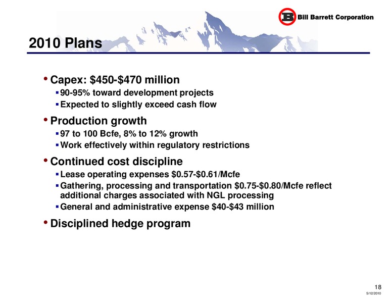 Annual General Meeting – Bill Barrett Corp. – slide 17