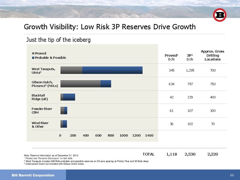 Macquarie Future of Energy 2011  Global Energy Conference – Bill Barrett Corp. – slide 10