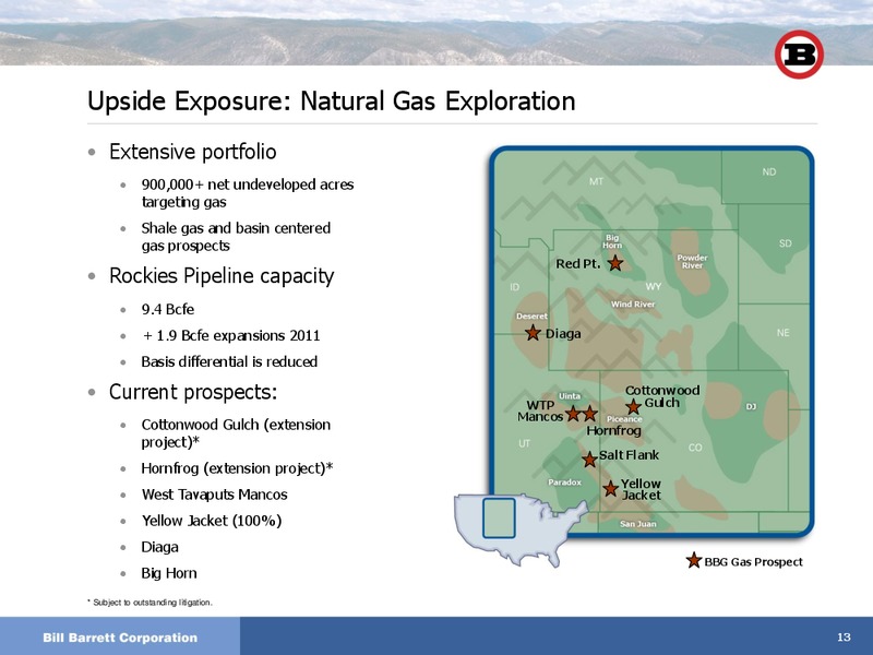 Macquarie Future of Energy 2011  Global Energy Conference – Bill Barrett Corp. – slide 12