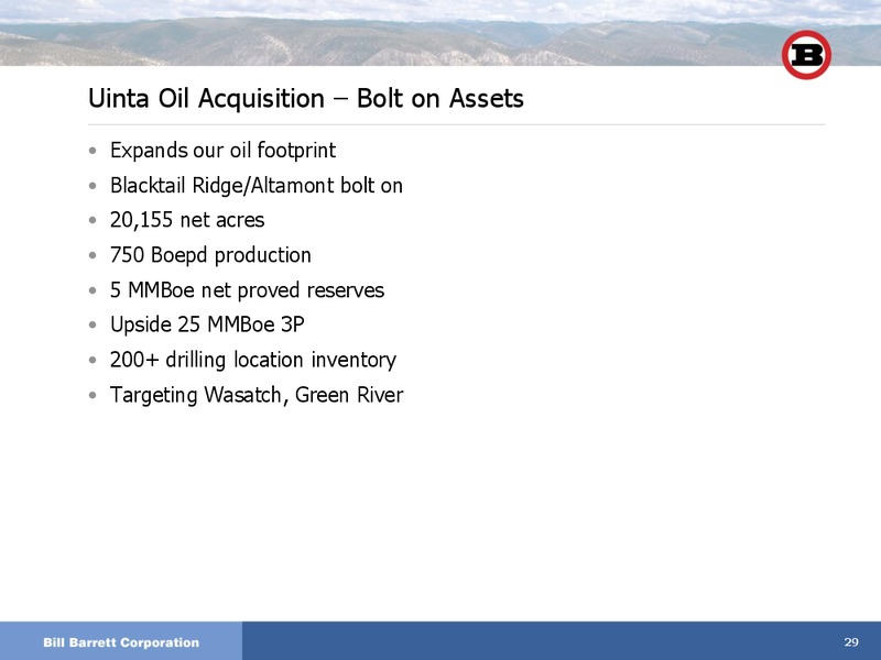Macquarie Future of Energy 2011  Global Energy Conference – Bill Barrett Corp. – slide 27