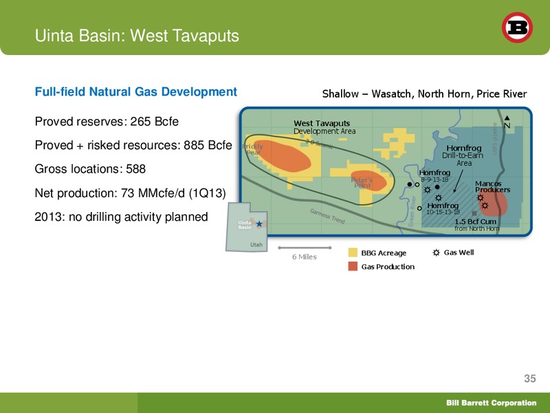 SunTrust Play By Play Oil and Gas Conference – Bill Barrett Corp. – slide 34