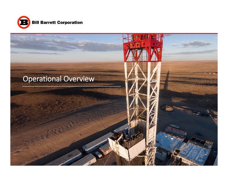 June 2017 Corporate Update – Bill Barrett Corp. – slide 8