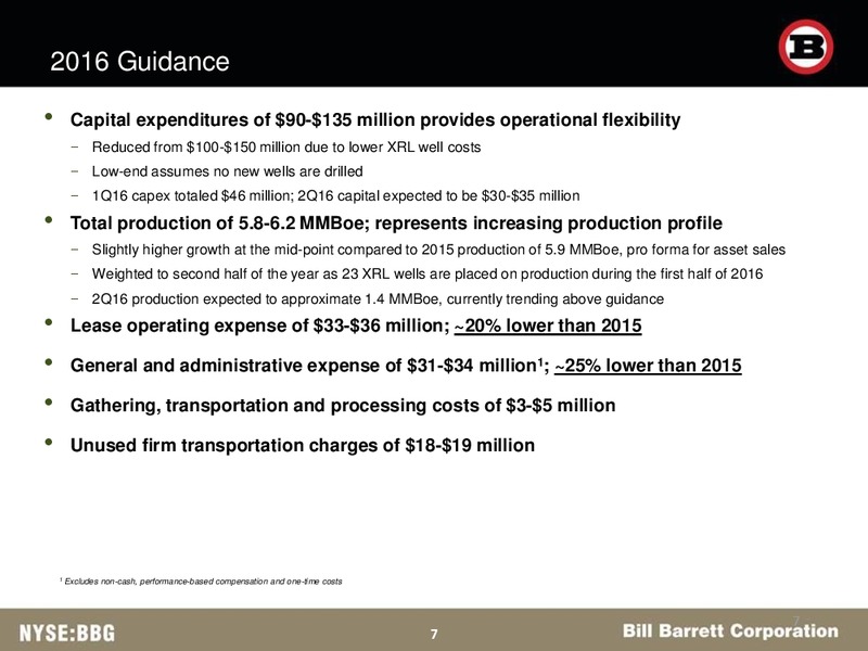 BAML Energy Credit Conference – Bill Barrett Corp. – slide 6