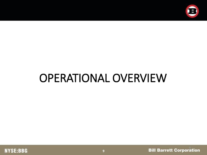 BAML Energy Credit Conference – Bill Barrett Corp. – slide 8