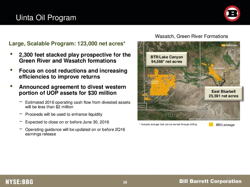 BAML Energy Credit Conference – Bill Barrett Corp. – slide 15