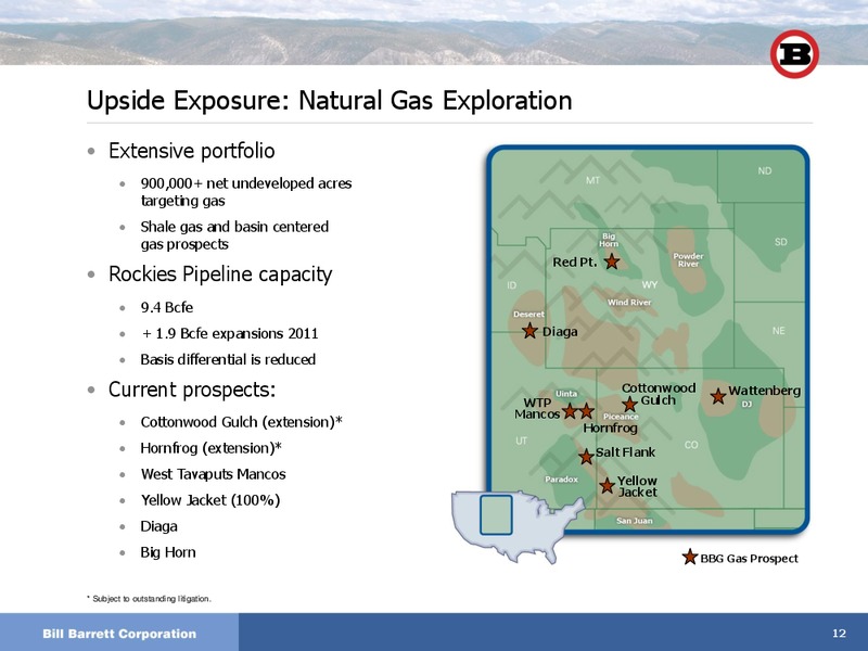 EnerComs The Oil and Gas Conference 2011 – Bill Barrett Corp. – slide 11