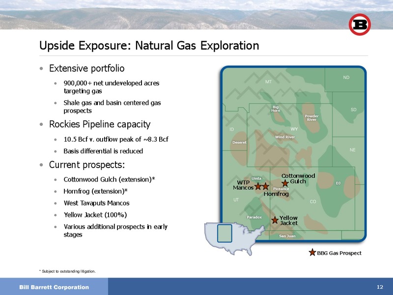 IPAAs 9th Annual Oil and Gas Investment Symposium – Bill Barrett Corp. – slide 11