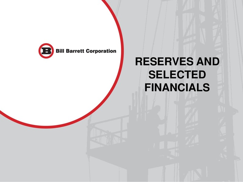Deutsche Bank 1x1 Corporate Days – Bill Barrett Corp. – slide 35