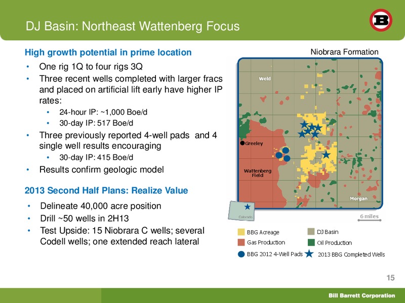 Deutsche Bank 21st Annual Leveraged Finance Conference – Bill Barrett Corp. – slide 14
