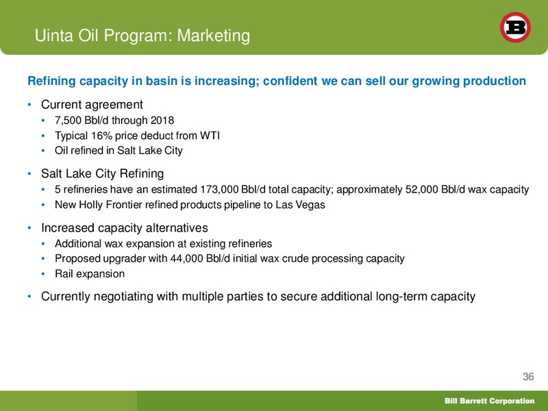 BofA Merrill Lynch Global Energy Conference 2012 – Bill Barrett Corp. – slide 35