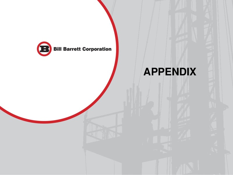 December 2015 Corporate Update – Bill Barrett Corp. – slide 22