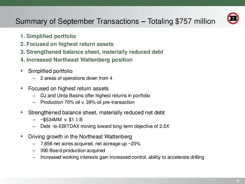 Capital One Southcoast 2014 Energy Conference – Bill Barrett Corp. – slide 8