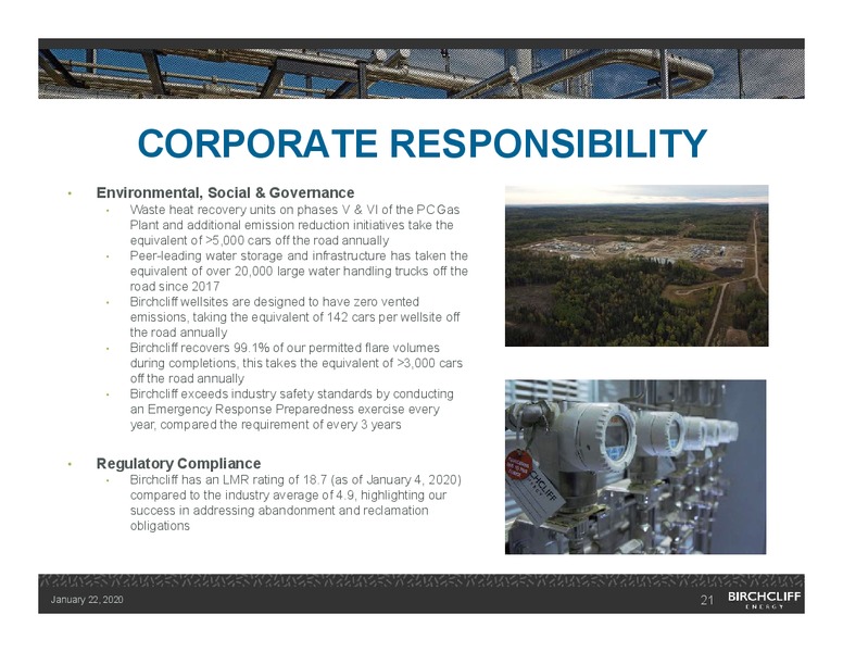 January 2020 Investor Presentation – Birchcliff Energy Ltd. – slide 20