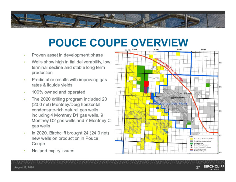 August 2020 Company Presentation – Birchcliff Energy Ltd. – slide 36