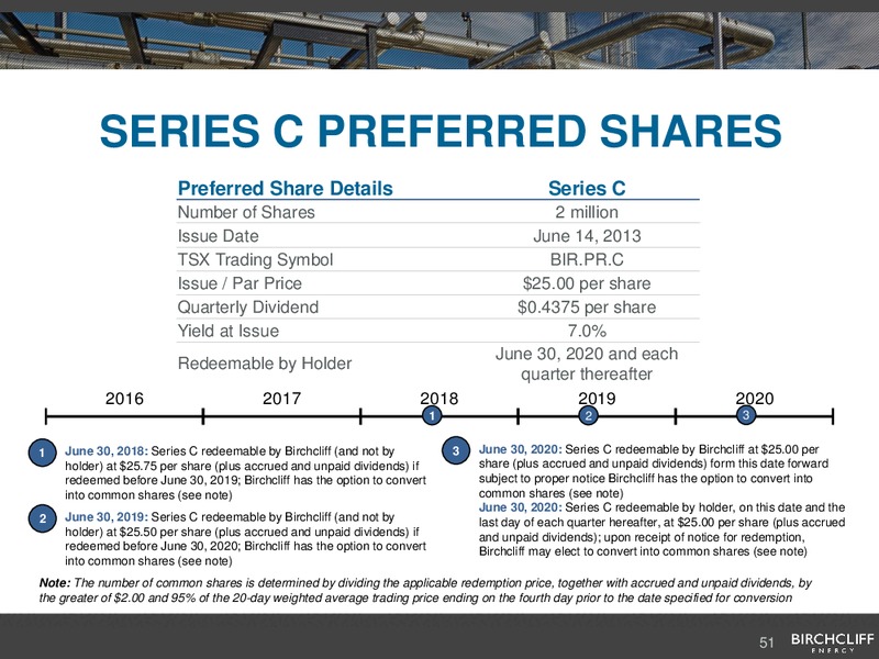 August 2017 Corporate Presentation – Birchcliff Energy Ltd. – slide 50