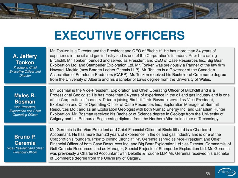 August 2015 Corporate Presentation – Birchcliff Energy Ltd. – slide 58