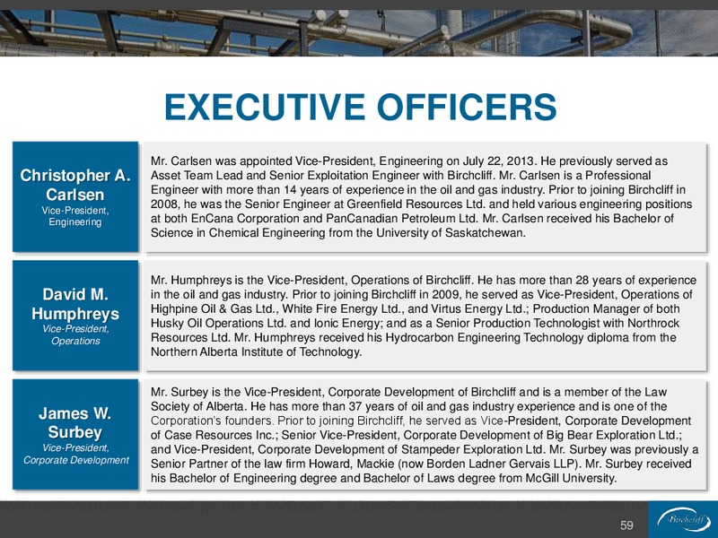 August 2015 Corporate Presentation – Birchcliff Energy Ltd. – slide 59