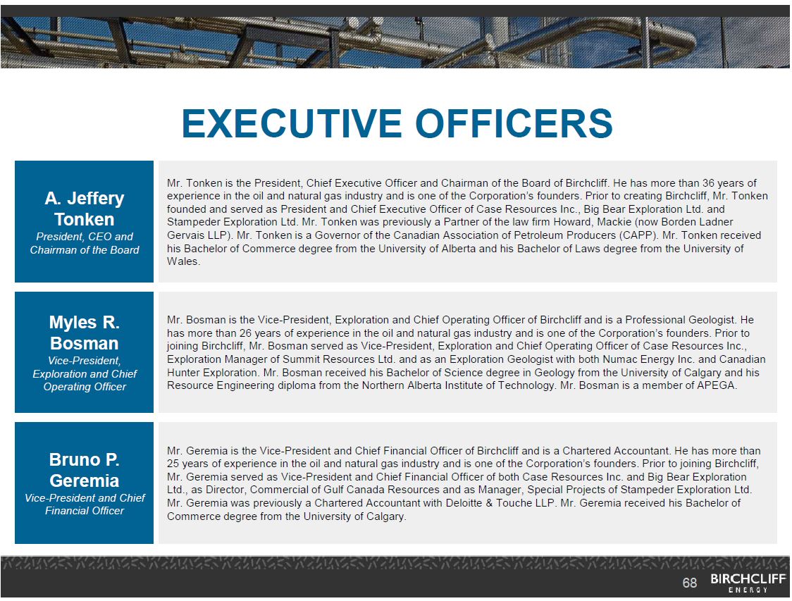 May 2019 Corporate Presentation – Birchcliff Energy Ltd. – slide 68