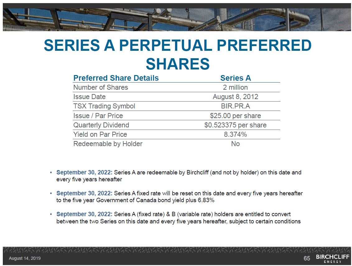 August 2019 Corporate Presentation – Birchcliff Energy Ltd. – slide 64