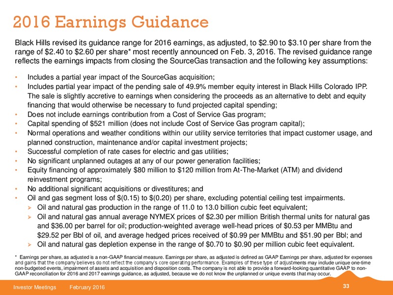 February 2016 Investor Meetings – Black Hills Corporation – slide 24