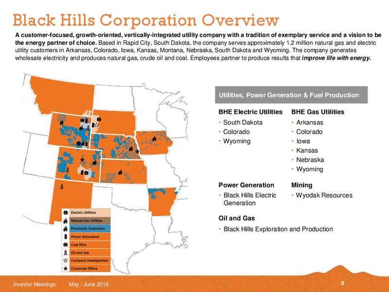 May and June 2016 Investor Meetings – Black Hills Corporation – slide 6