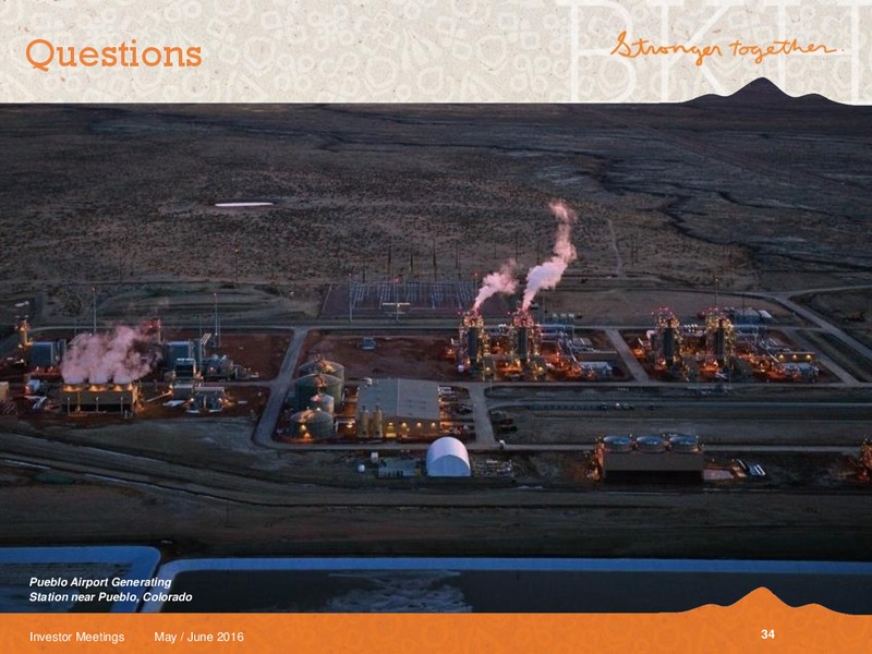 May and June 2016 Investor Meetings – Black Hills Corporation – slide 32