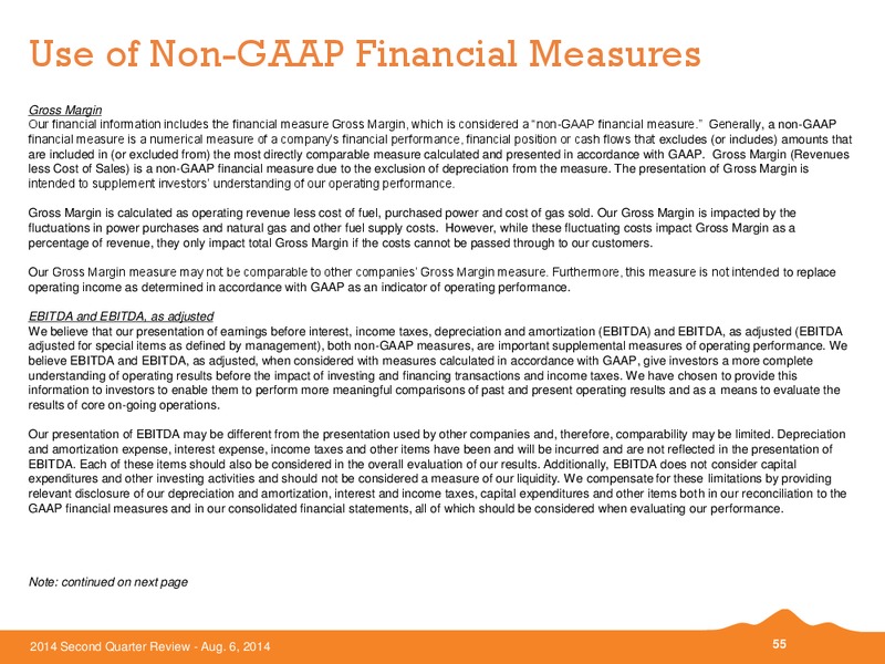 Q2 2014 EARNINGS CALL – Black Hills Corporation – slide 54