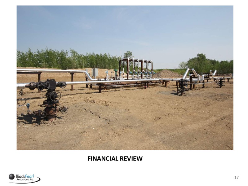 December 2016 Corporate Presentation – Blackpearl Resources, Inc. – slide 16