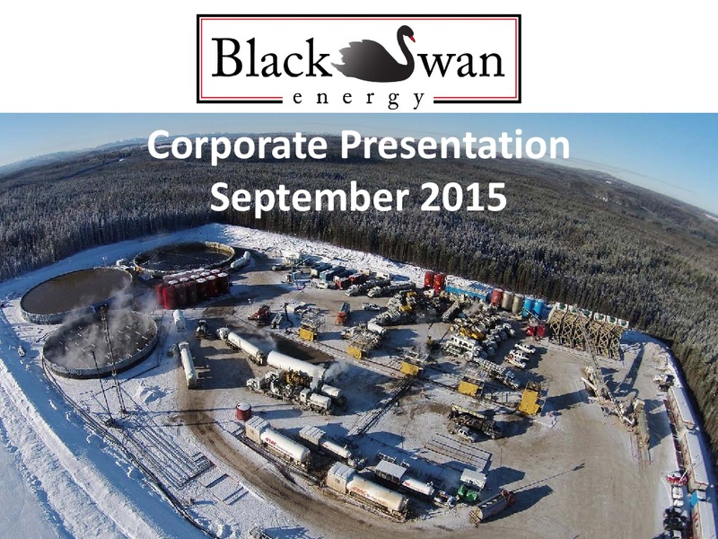September 2015 Corporate Presentation – Black Swan Energy Ltd. – slide 1