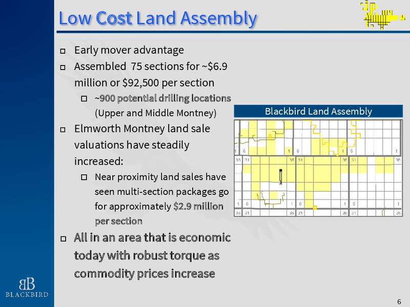 January 2016 Corporate Presentation – Blackbird Energy Inc. – slide 5