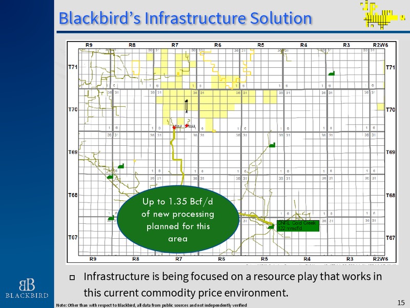 January 2016 Corporate Presentation – Blackbird Energy Inc. – slide 14