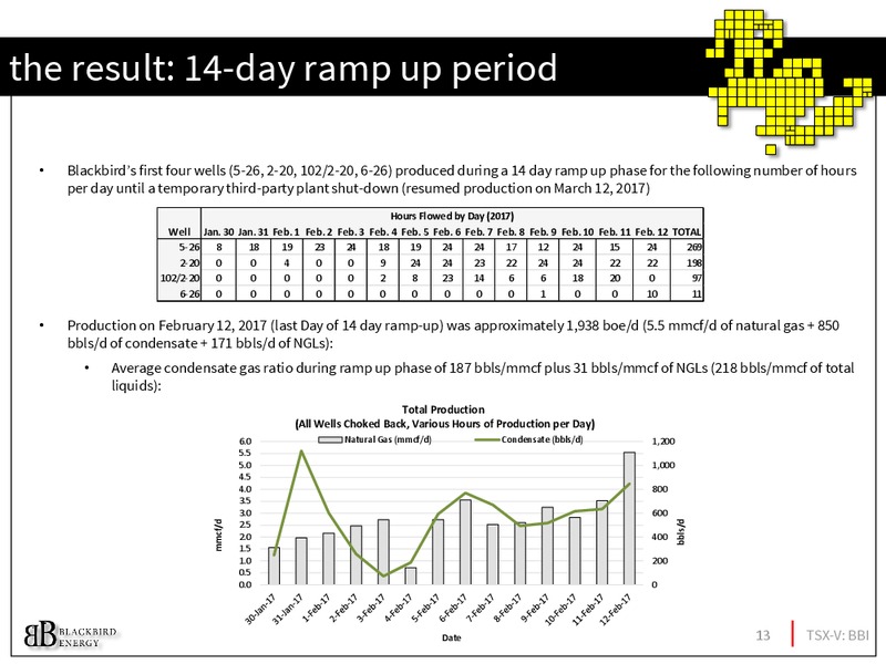 March 2017 Investor Presentation – Blackbird Energy Inc. – slide 12