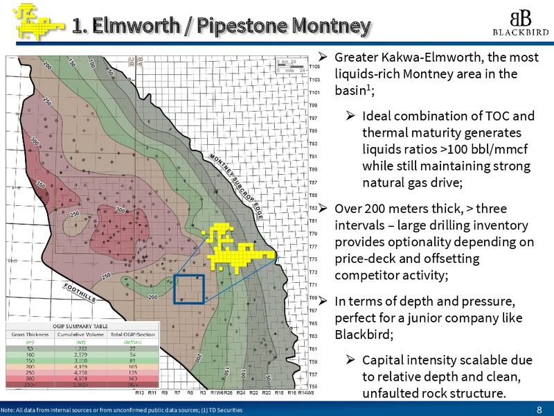 September 2016 Investor Presentation – Blackbird Energy Inc. – slide 8