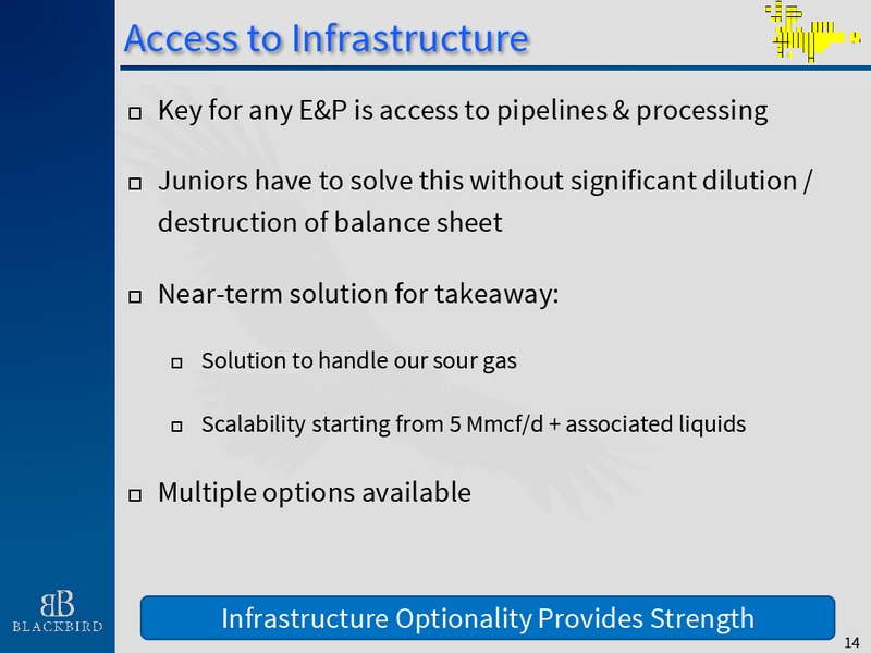 November 2015 Company Presentation – Blackbird Energy Inc. – slide 13