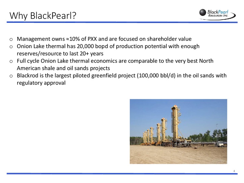 January 2018 Corporate Presentation – Blackpearl Resources, Inc. – slide 3
