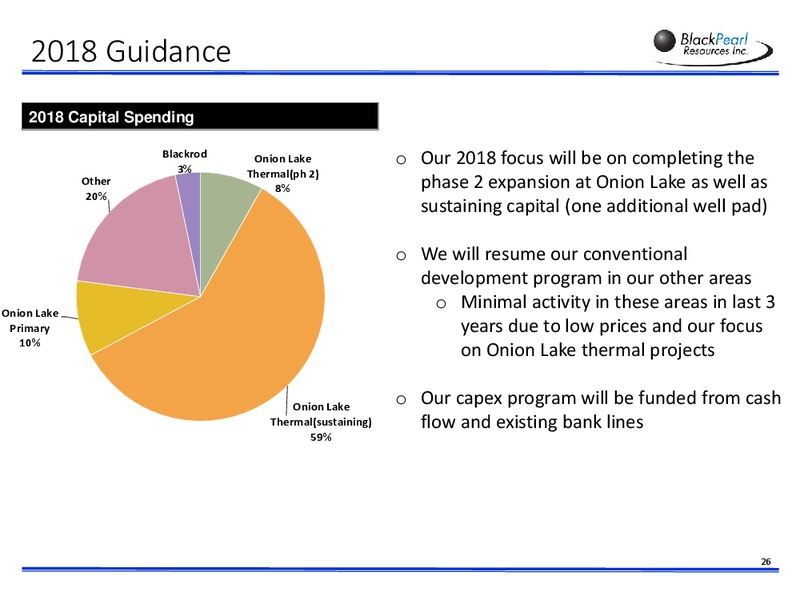 January 2018 Corporate Presentation – Blackpearl Resources, Inc. – slide 25