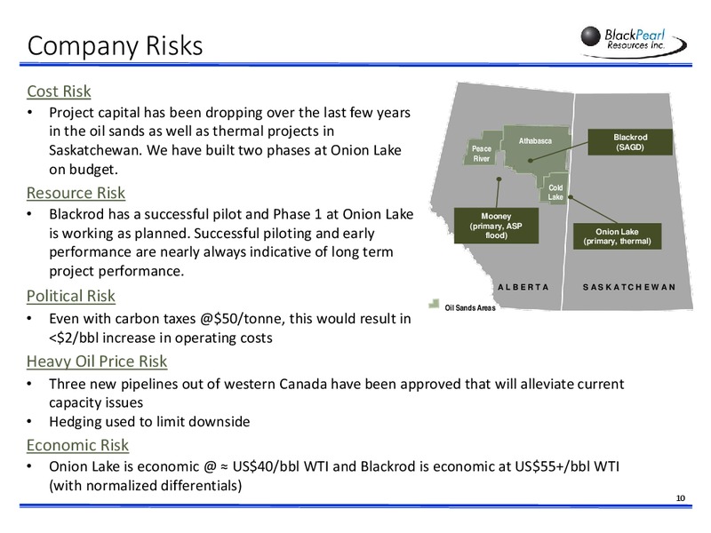 March 2018 Corporate Presentation – Blackpearl Resources, Inc. – slide 9