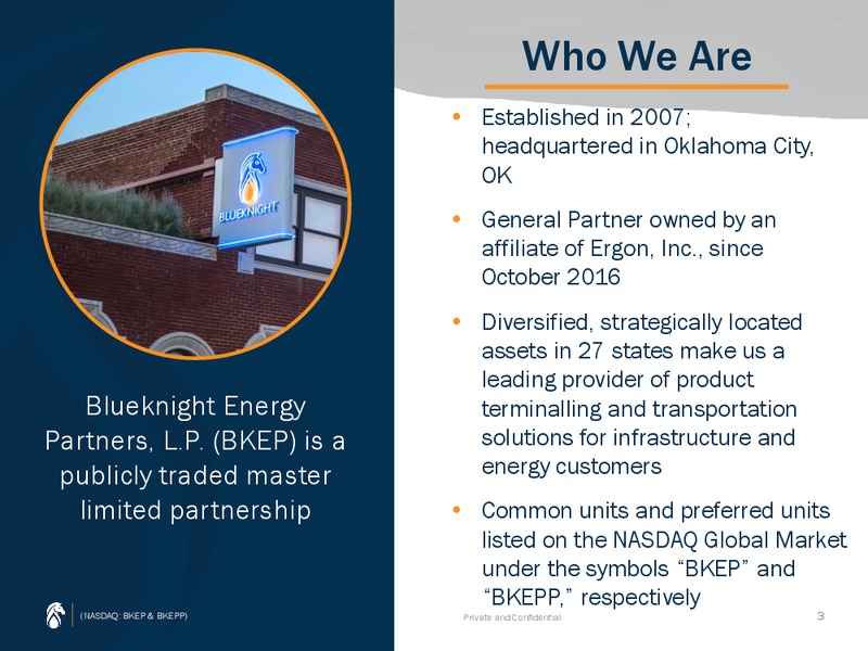 May 2019 Investor Presentation – Blueknight Energy Partners, L.P. – slide 2