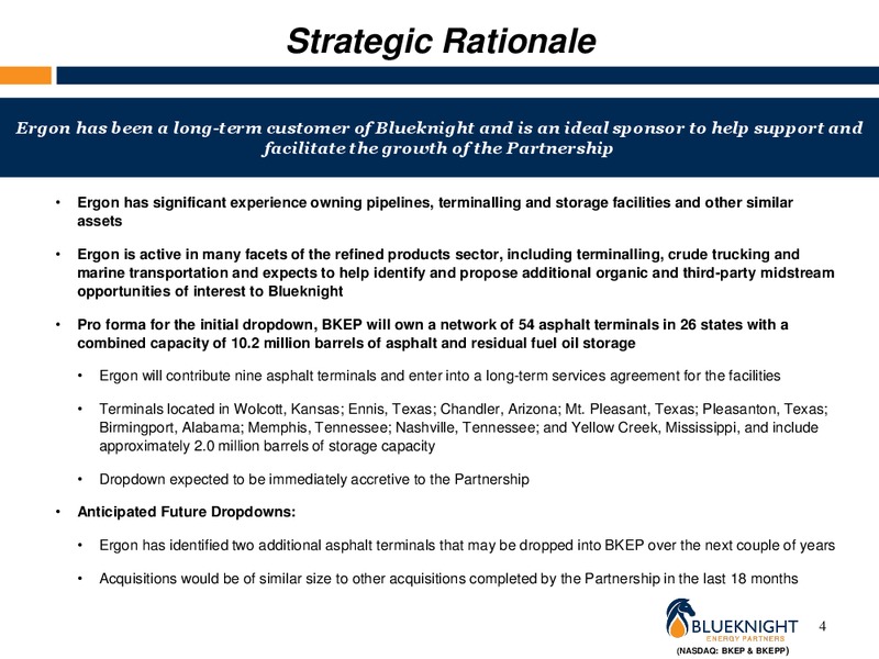 Nine Asphalt Acquistion – Blueknight Energy Partners, L.P. – slide 3